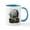 White/Blue Inside, variant on CafePress - Wolf Mug - 11 oz Ceramic Mug - Novelty Coffee Tea Cup