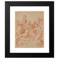 thumbnail image 2 of Andrea Sacchi 12x14 Black Modern Framed Museum Art Print Titled - The Virgin and Child with Saint Anthony of Padua Handing a Lily to the Child, 2 of 5
