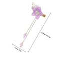 thumbnail image 2 of DEEPCRAFF 2Pcs Delicate Purple Flower Hair Barrettes with Tassels for Fashionable Hair Design, 2 of 8
