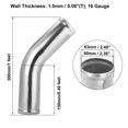 thumbnail image 1 of 45 Degree Intercooler Pipe 63mm 70mm 76mm Od 300mm 500mm Long Aluminum Alloy Tube Intercooler Pipe Air Intake Tube, 1 of 1