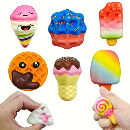 12PCS Food Squishy Toys, Cute Squishies for Kids&Adults, Christmas Party Favors, Chrismas Goodie Bag Stuffer, Birthday Party Gifts-Assorted Varieties