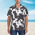 thumbnail image 4 of Lsque Black And White Sheeps pattern Hawaiian Shirt for Men, Unisex Summer Beach Casual Short Sleeve Button Down Shirts-XX-Large, 4 of 9
