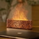 thumbnail image 1 of Difusor de aromaterapia USB con efecto de llama realista | Humidificador de aceites esenciales de 150 ml | Control remoto, 2 modos de niebla y luces LED | Funcionamiento silencioso para el hogar, la, 1 of 7