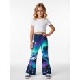 thumbnail image 2 of Girls Lightweight Trendy Flare Leggings Slim-Fit Bell Bottoms Boot-Cut Trousers for Tween Girls Age 8-13, 2 of 6