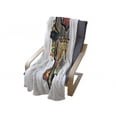 thumbnail image 4 of Goat Soft Flannel Fleece Blanket, Colorful Goat Skull Ornamented with Floral and Petal Motifs Chinese New Year Festival, Cozy Plush for Indoor and Outdoor Use, 50" x 60", Multicolor, by Ambesonne, 4 of 6