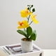 thumbnail image 4 of Matsuzay Flores Artificiales De Orquídeas Flores Artificiales Maceta Flores En Maceta Flores Artificiales Artificiales Decoración Amarillo, 4 of 6
