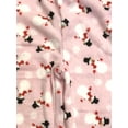 thumbnail image 2 of Womens Plush Pink Snowman & Snowflake Print Sleep Pants Pajama Bottoms Large, 2 of 2