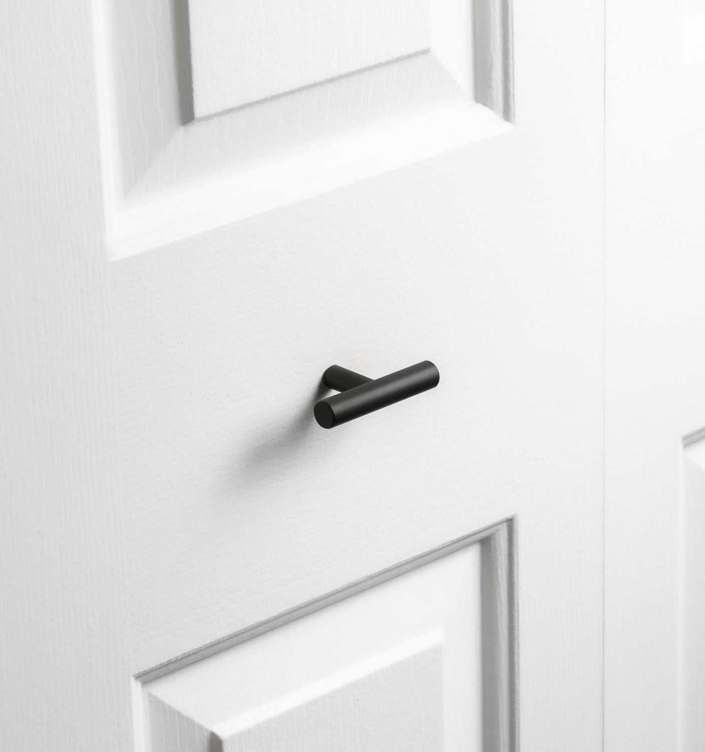 Era Rounded T Knob 4-Pack Matte Black