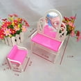 thumbnail image 4 of pitrice Coiffeuse Maquillage Bureau Table Poupée Jouet Chaise Commode Table de Toilette Mobilier Déco, 4 of 9