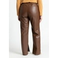 thumbnail image 2 of ELOQUII Women's Plus Size Slit Hem Faux Leather Pant, 2 of 4