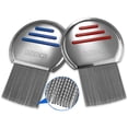 thumbnail image 1 of Lice Comb - (Pack of 12) Head Lice Treatment that's Individually Packaged Professional Stainless Steel Louse and Nit Combs Removes Eggs with Rounded Tips for Comfort, 1 of 9