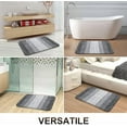 thumbnail image 7 of Bathroom Runner Rugs 47x17, Extra Soft Absorbent Microfiber Bath Rugs, Rubber Backing, Quick Dry, Machine Washable Bath Mats for Bathroom Floor, Tub and Shower, Home Decor Accessories, Grey, 7 of 7