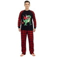 thumbnail image 4 of Ihaphap Funny Santa Riding Dinosaur Christmas Family Matching Pajama Set(6-7Y,Kid), 4 of 6