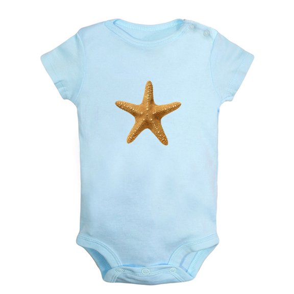 Baby Unisex Cute Rompers Newborn Baby Bodysuits Infant Jumpsuits Kids Cotton Animal Starfish Graphic One-Piece Outfits