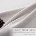 thumbnail image 2 of Jainmy Linen-Look Semi-Sheer Curtains, Back Tab Drapes with Hooks Living Room Bedroom ,Set of 2 Panels,52x96 inch, Oatmeal, 2 of 10