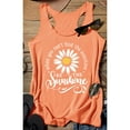 thumbnail image 4 of Gpoecd Débardeurs à Col Rond pour Femmes, Mode Décontractée, Imprimé Floral, Col Rond, Sans Manches, Haut de Type Veste avec Camisole pour Femmes 12_Orange,m, 4 of 5