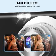 4K 64MP Compact Video Camera 12X Optical Zoom WiFi 32GB Card LED Fill Light Digital Camera