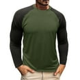 thumbnail image 1 of Lovzfmll Chandail Vintage à Col Rond pour Hommes, Manches Longues, Style Rétro Vert Armée, G, 1 of 6