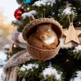 thumbnail image 6 of Clode Animal Ornaments Cozy Christmas Ornaments 2D Acrylic Animal Christmas Tree Ornaments Hangable Animals Pendants for Xmas Tree Wreaths Garland Christmas Ties for Garland, 6 of 6
