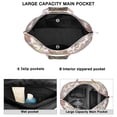 thumbnail image 4 of Chic Paisley Pattern Boho Weekender - Separate Pockets for Makeup & Documents, 4 of 5
