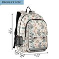thumbnail image 2 of FORMRS Kids Backpack for School Unisex 17" Casual Bookbag Travel Daypack with Compartment Pockets, Floral Koala Pattern, 2 of 7