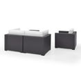thumbnail image 4 of Crosley Furniture Biscayne 4Pc Outdoor Wicker Conversation Set White/Brown - Arm Chair, Coffee Table, & 2 Corner Chairs, 4 of 4