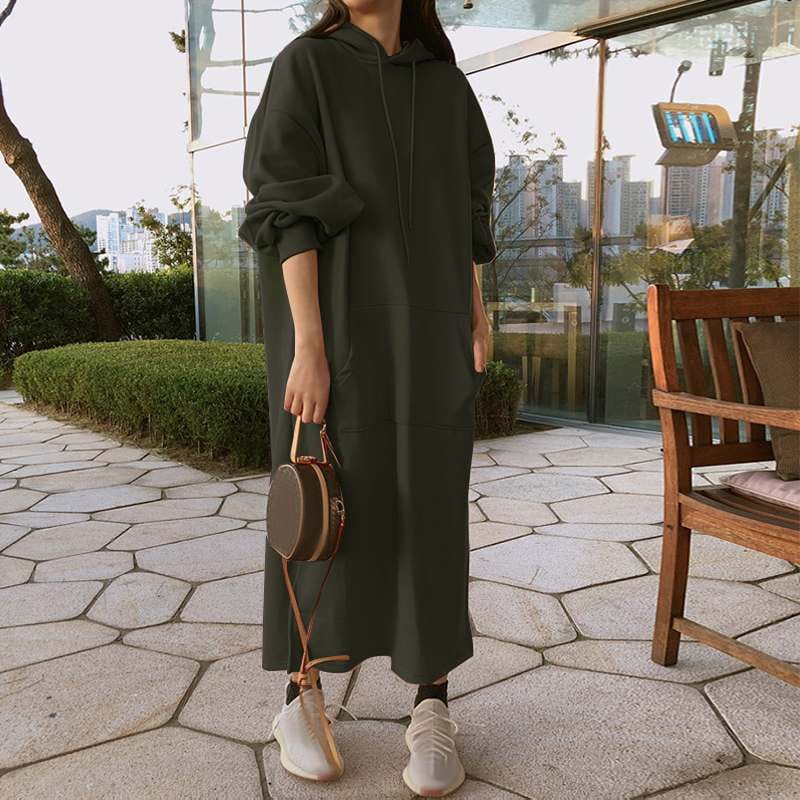 Folunsi Women S Fashion Hooded Sweatshirt Dress Long Sleeve Casual Hooded Robe Female Plus Size Walmart Canada Folunsi Women S Fashion Hooded Sweatshirt Dress Long Sleeve Casual Hooded Robe Female Plus Size Walmart Canada