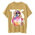 thumbnail image 5 of TayIor Sw1ft Chemises, Tylor Sw1ft Merch, Tylor Sw1ft, Chemises Blouse à Manches Courtes à Col Rond Imprimées Décontractées de Mode pour Femmes, T-Shirts Graphiques pour Amatrices de Musique pour Femmes TKFASHION Jaune Terreux TTG, 5 of 5