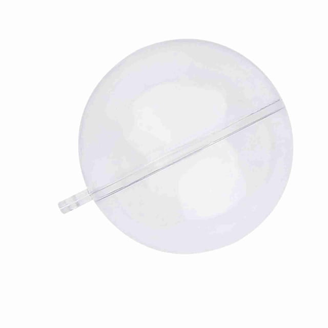 Dioche 20 Piezas Adornos Rellenables De Plástico Transparente De Navidad, Bola De Plástico Transparente Rellenable Para Bricolaje, Adornos De Decoración Navideña Para Bodas,