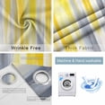 thumbnail image 6 of Blackout Curtains for Bedroom, Yellow Gray White Room Darkening Window Drapes for Living Room, Farmhouse Gradient Abstract Art Thermal Insulated Grommet Curtains, 52x54 inch, 2 Panels, 6 of 9