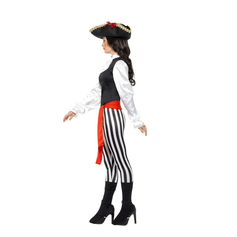 Pirate Lady Costume With Top Adult Black Pirate Lady Costume With Top Adult Black