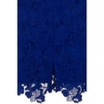 thumbnail image 4 of Paper Dolls Womens Blue Crochet Lace Bodycon Dress, 4 of 6