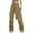 Yellow（womens pants）, variant on ZHYou Womens Oversized Baggy Cargo Pants,High Waist,Drawstring Elastic Waistband,Loose Fit Streetwear Trousers,Army Green,Size M