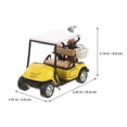 thumbnail image 2 of USHOBE 2Pcs Sturdy Alloy Golf Cart Figurines Realistic Golf Themed Desktop Decorations, 2 of 8