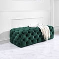 thumbnail image 5 of TOV Furniture The Kaylee Collection Modern Style Living Room Jumbo Velvet Upholstered Button Tufted Ottoman, Green, 5 of 5