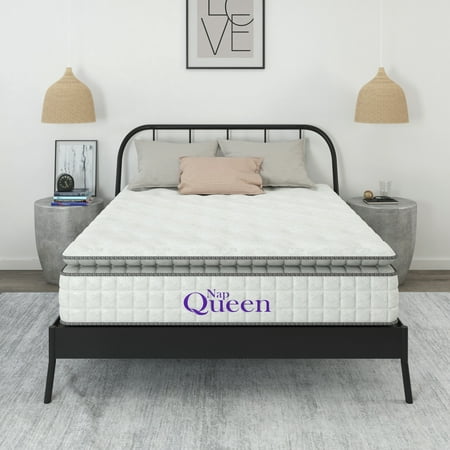 Nap Queen Cashmere 12" Hybrid Pillow Top Mattress, Multiple Sizes
