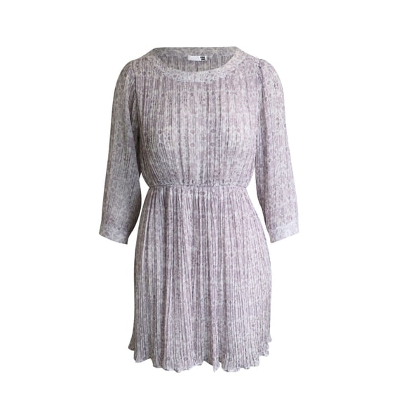 Pre-Owned Anine Bing Pleated Dress in Floral Print Polyester