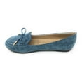 thumbnail image 3 of Victoria K Women's Bow With Gold Tipping Distressed Ballerina Flats, 3 of 5