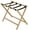 Natural Wood, variant on M&T Displays Beech Wood Folding Luggage Rack with Woolen Strips for hotel, gym, spa, 200 lbs Carriage Capacity (Natural Wood, 18x30)