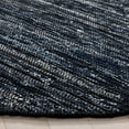 thumbnail image 3 of SAFAVIEH Rag Rug Lacework Distressed Area Rug, Navy/Black, 6' x 6' Round, 3 of 10