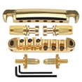 thumbnail image 1 of Juego de piezas de repuesto de guitarra plateada, rodillo de guitarra de pieza trasera de puente de bloqueo, Kits de puente de sillín, para regalo de Oro CUTICAT Puente de cordal, 1 of 7