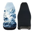 thumbnail image 2 of Uourmeti Blue Floral Watercolor Print Auto Seat Cushion Cover 1 Pieces Set Front Car Seat Cover Full Surround Durable Suitable for Regular Car Seats Truck, 2 of 6