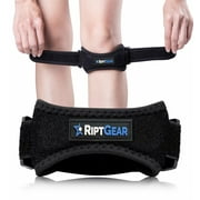 RiptGear Patella Knee Strap Adjustable Knee Brace Band Black