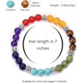 thumbnail image 3 of Woeilo Lava Rock 7 Chakra Healing Bracelet, Aromatherapy Essential Oil Diffuser Bracelet, 3 of 5