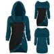 thumbnail image 1 of Puntoco-suéter de talla grande para mujer, cuello redondo, manga larga, botón liso, tops asimétricos, liquidación de Navidad Puntoco Puntoco-5087, 1 of 7