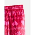 thumbnail image 3 of Wonder Nation Girls Velour Long Sleeve Top and Sleep Pants, 2-Piece Pajama Set, Sizes 4-18, 3 of 3