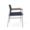 thumbnail image 2 of Avon Reception Waiting Bariatric Chair UPH Seat Back / Silver Steel / Blue, 2 of 4