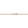 thumbnail image 4 of 14k Yellow Gold 14 Inch 1.45mm Cable Chain Necklace Pendant Charm Round Link, 4 of 9