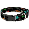 thumbnail image 1 of Buckle-Down MGC-W30944-L Insects Scattered Close-Up Black Martingale Dog Collar, 1 of 1