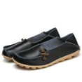 thumbnail image 2 of B91xZ Women’s Flats Slip On Sneakers Comfort Spring Summer Shoes,Black 8, 2 of 5